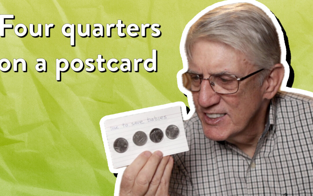 Four quarters on a postcard